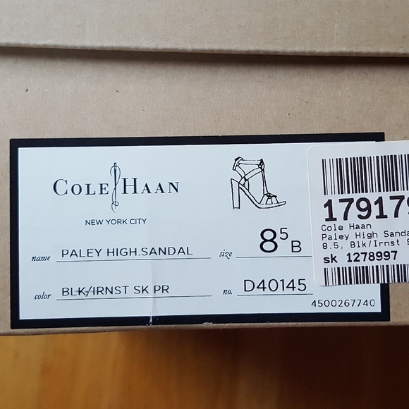 NEW Cole Haan Paley Platform Snakeskin Sandal Sz 8 - Picture 8 of 8